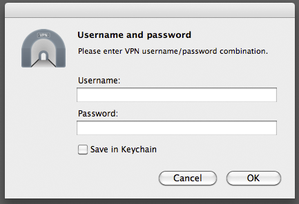 Mac OSX Personal VPN Login