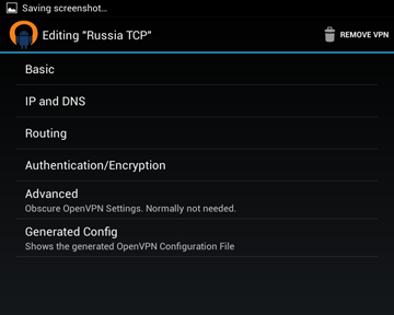 OpenVPN for Android connec