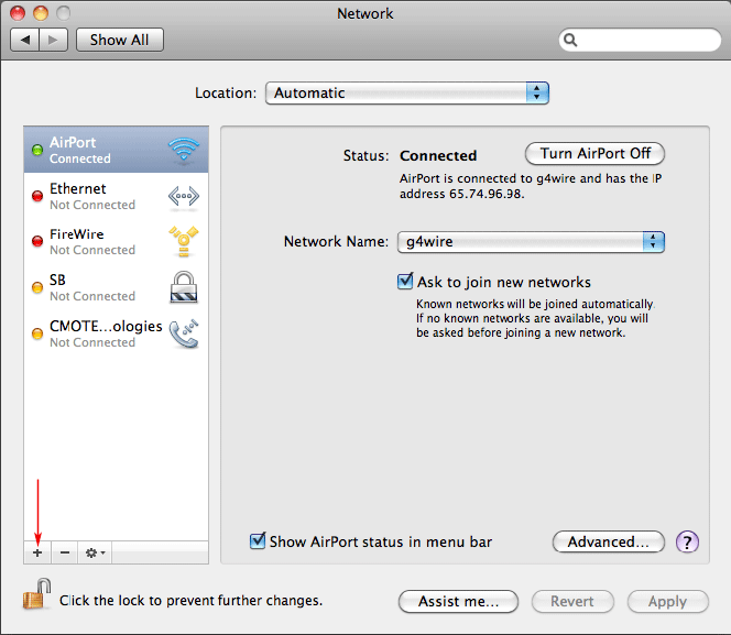 Mac network preferences