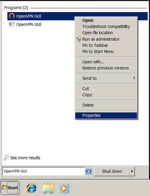 Windows 7 OpenVPN Install
