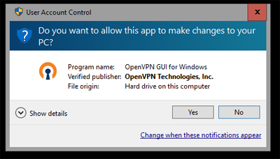 Windows 10 OpenVPN Install