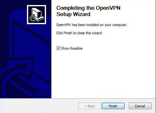 Completing OpenVPN setup